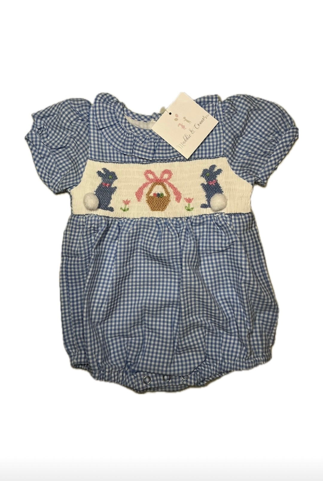 6M Maddie & Connor Easter Smocked Bubble