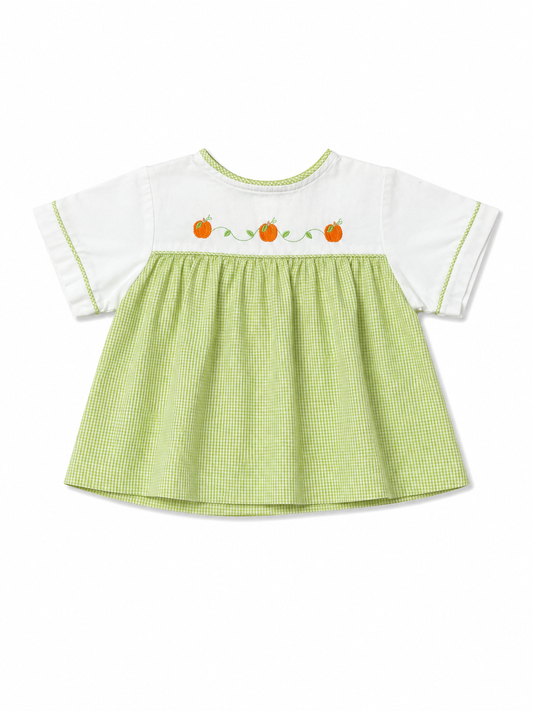 3T Lime Green Pumpkin Top