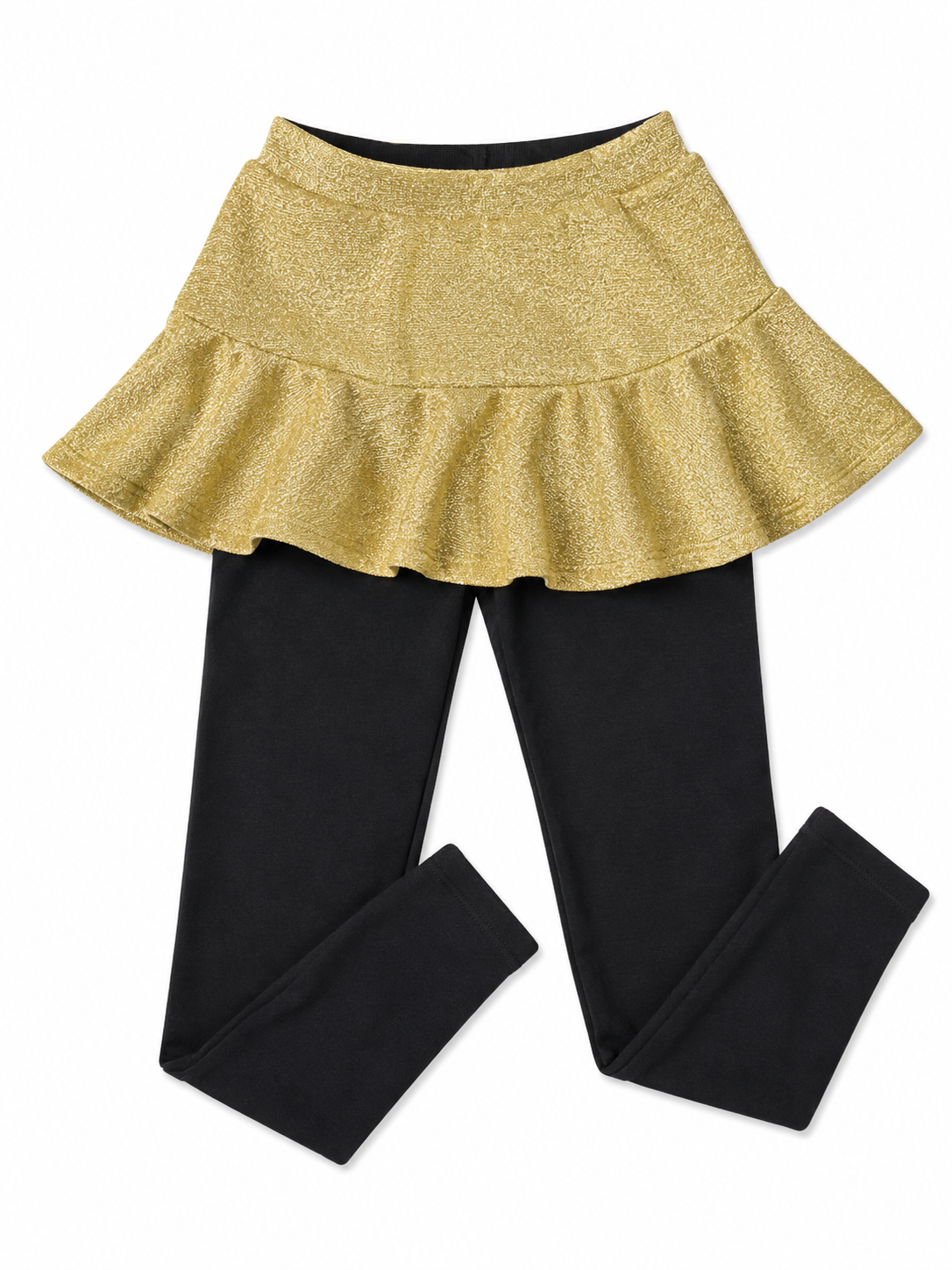 6 Alex and Nova Gold Skirt/ Legging Set