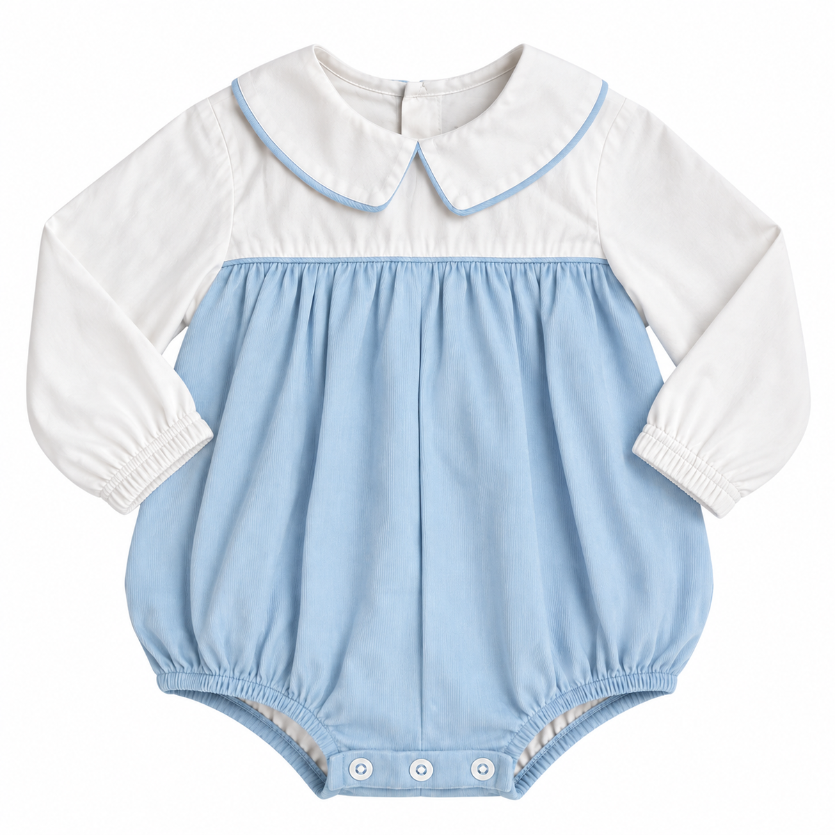 24M Sophie & Lucas LS Blue/White Bubble