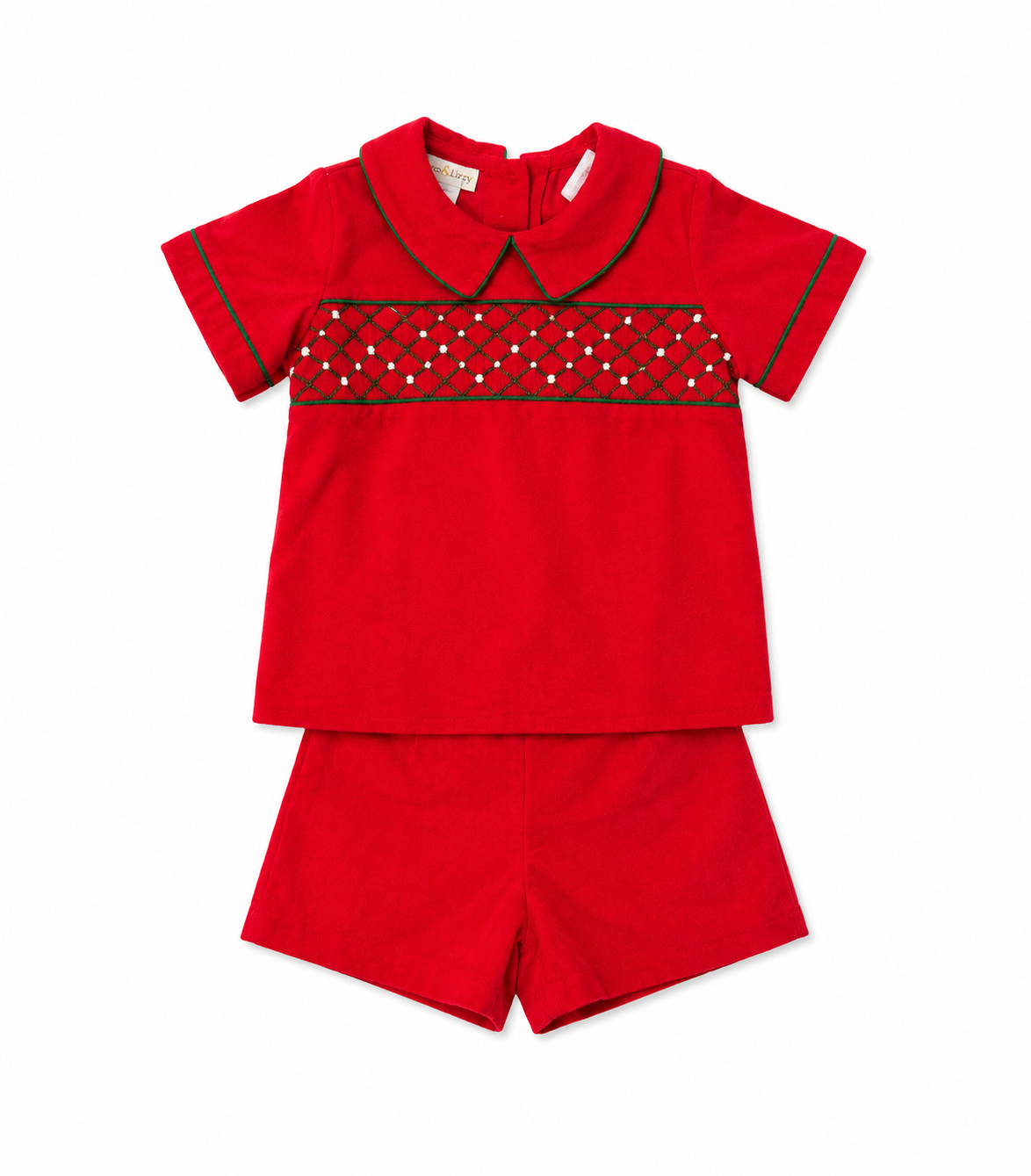 4T Marco & Lizzy Christmas Classic Cord Short Set