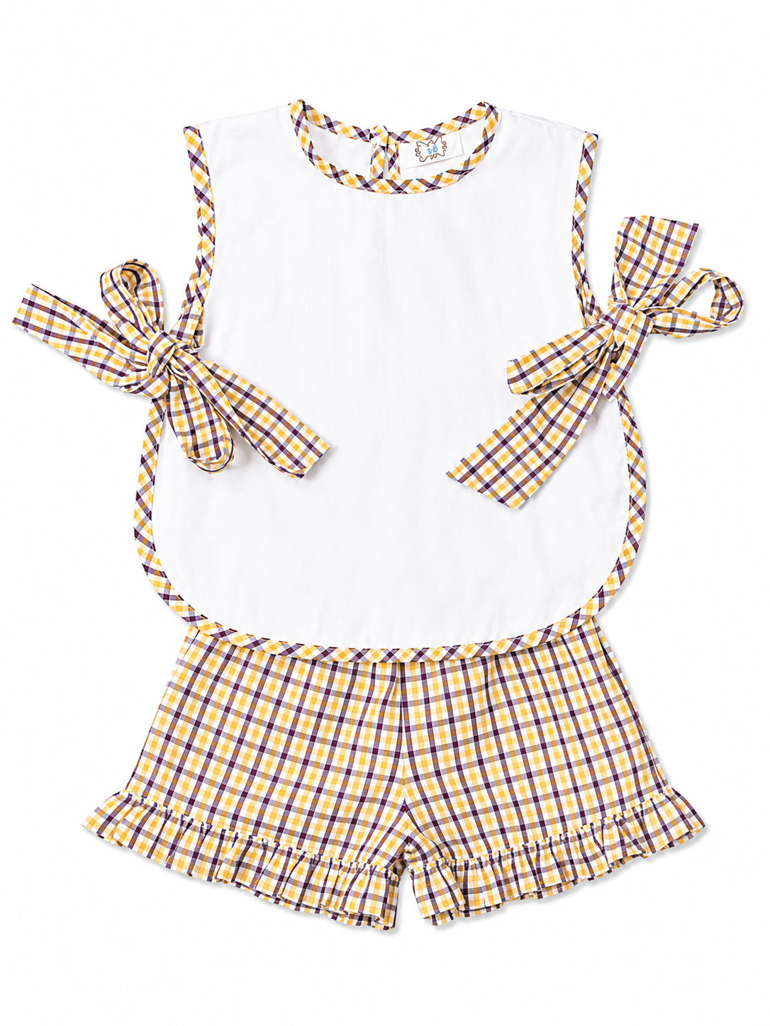 4T Lulu Bebe Purple/Gold Side Tye Set