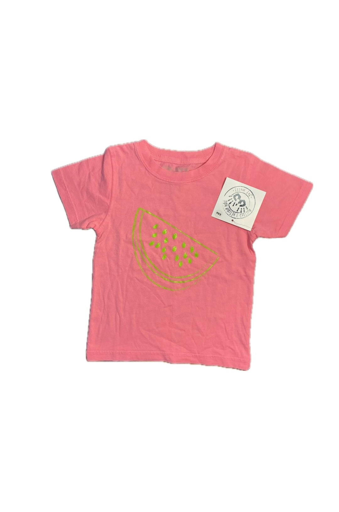 XXS (2T) Mustard and Ketchup Pink Watermelon Tee