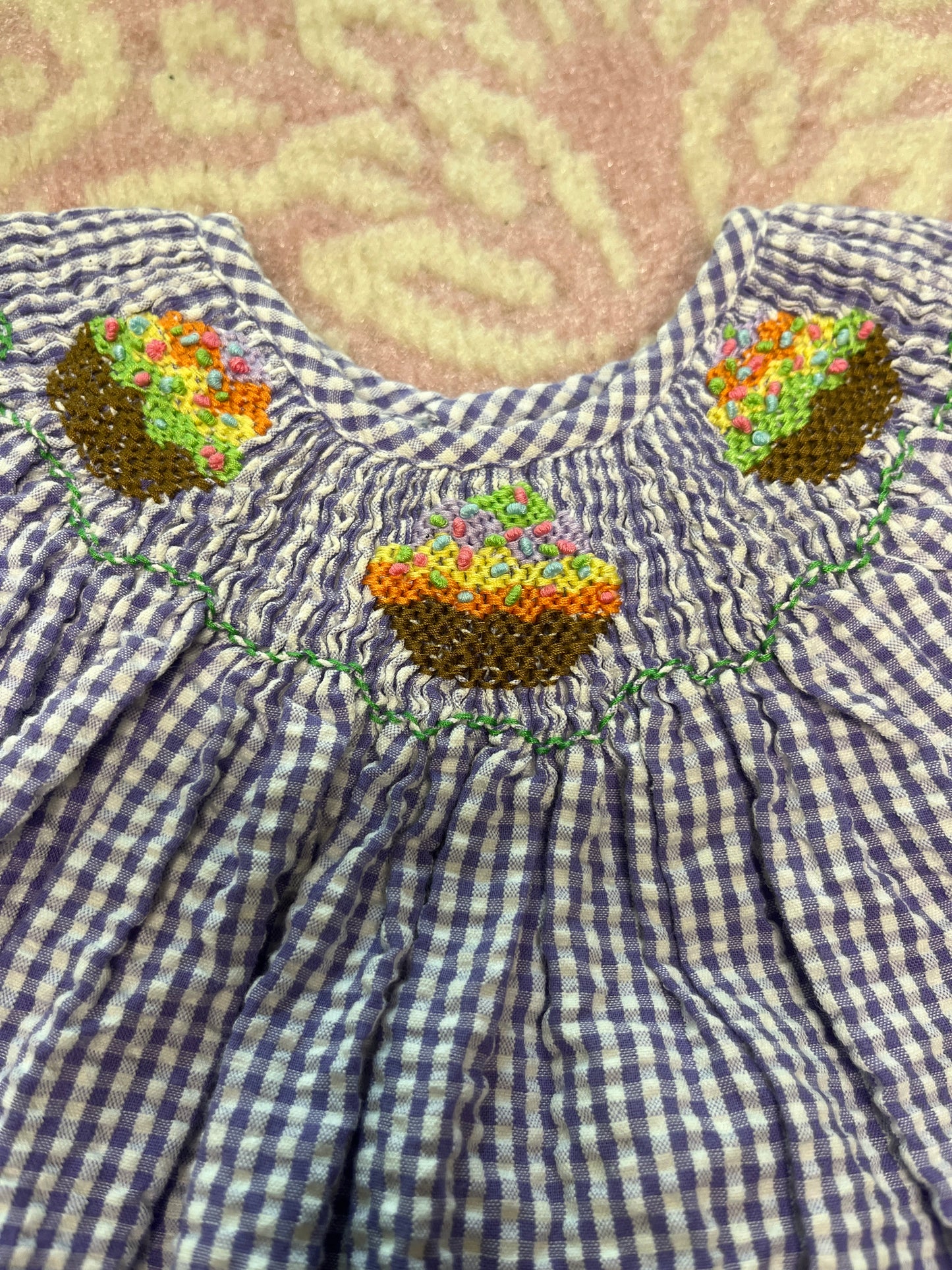 Sz 12M Simply Smocks Cupcakes Smocked Dress