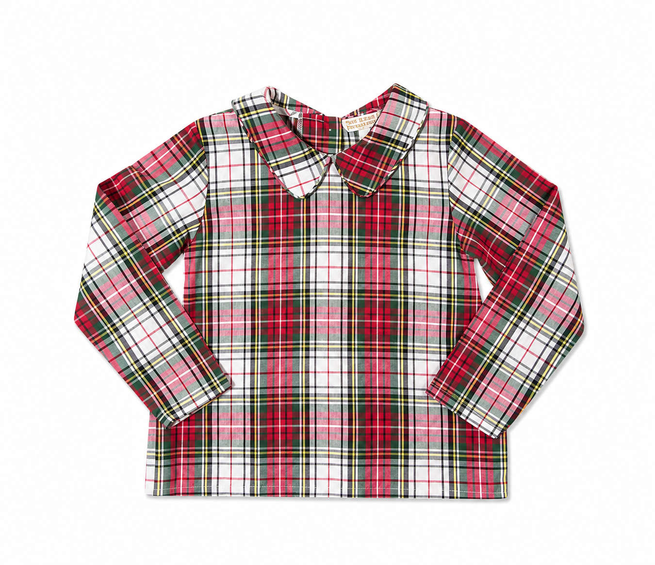 4T TBBC Charlie Place Plaid Peter Pan Collar Shirt