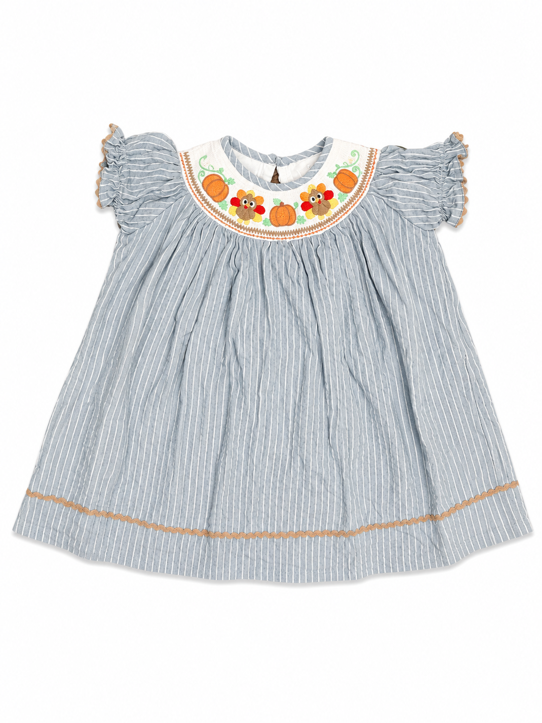 2T Lil Cactus Turkey and Pumpkin Dress