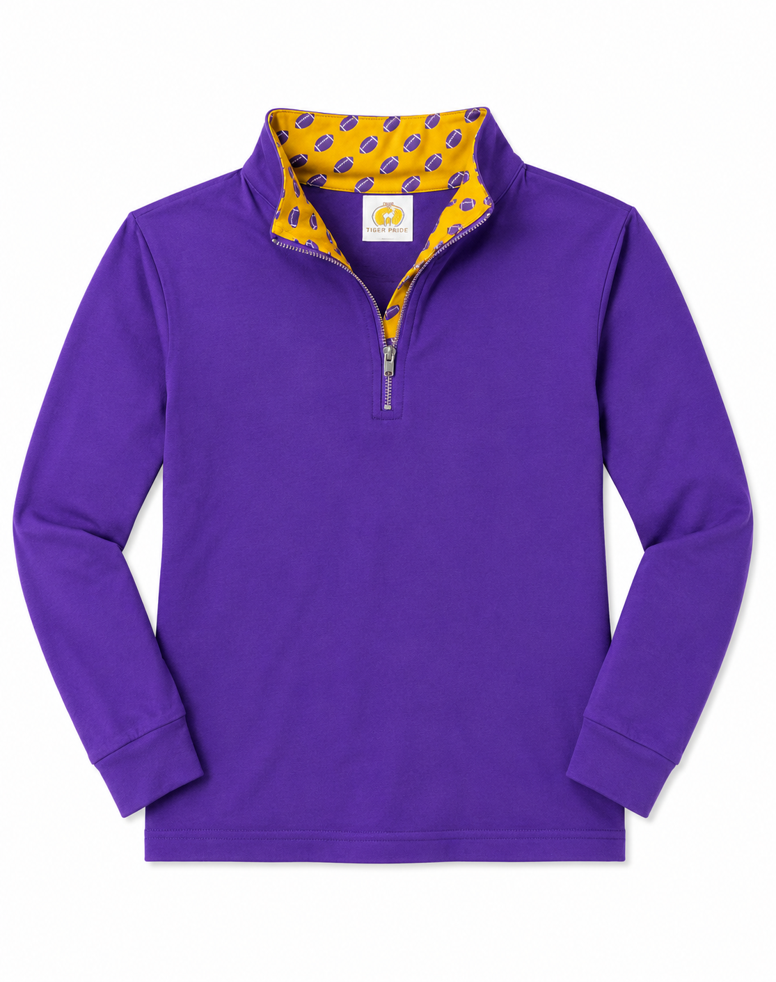 7 Yellow Lamb Purple/ Gold 1/4 Zip