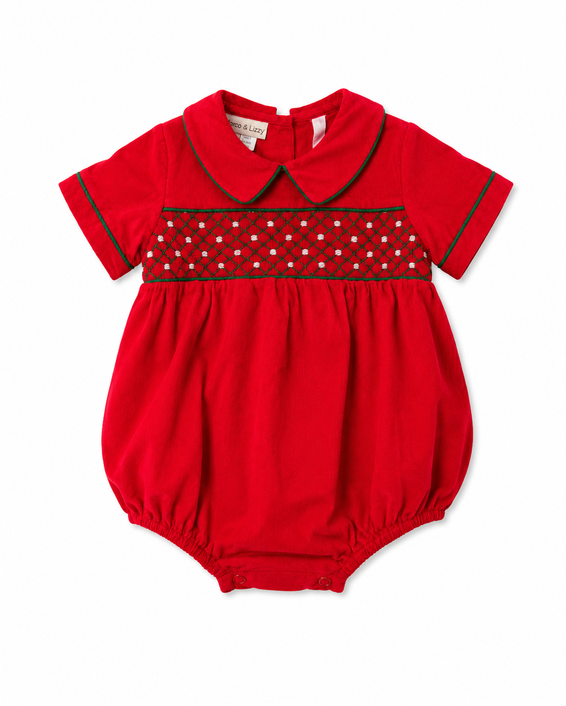 9M Marco & Lizzy Christmas Red Cord Boy Bubble