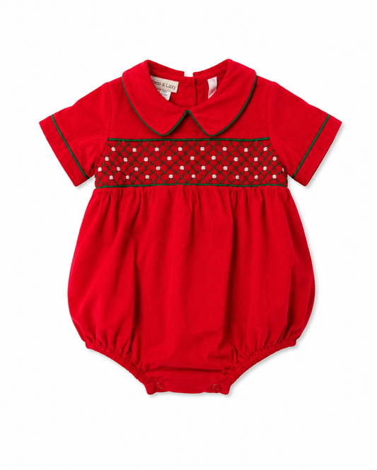 Marco & Lizzy Christmas Red Cord Boy Bubble