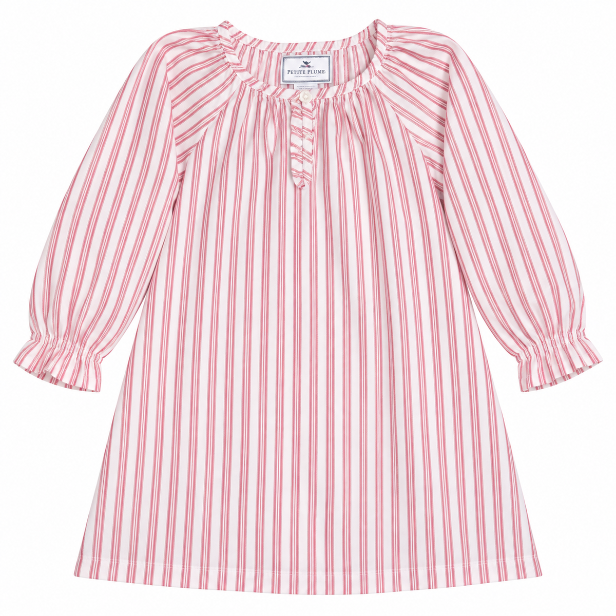 3 Petite Plume Red/White Nightgown