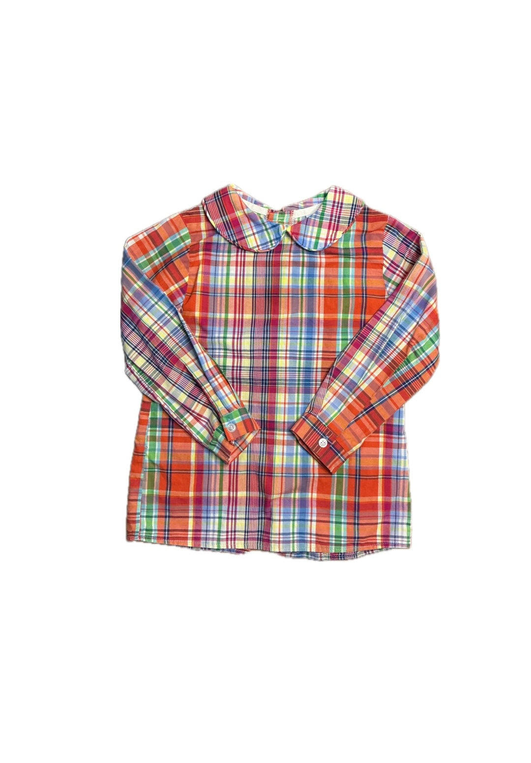 4T Bailey Boys Peter Pan Collar Top in Plaid