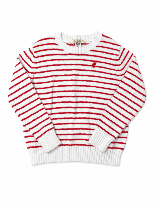 TBBC Isaac's Sweater in Richmond Red Stripe