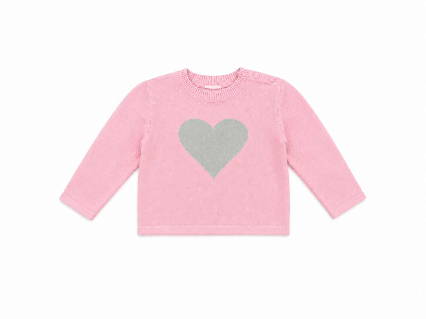 3T Lullaby Set Heart Knit Sweater