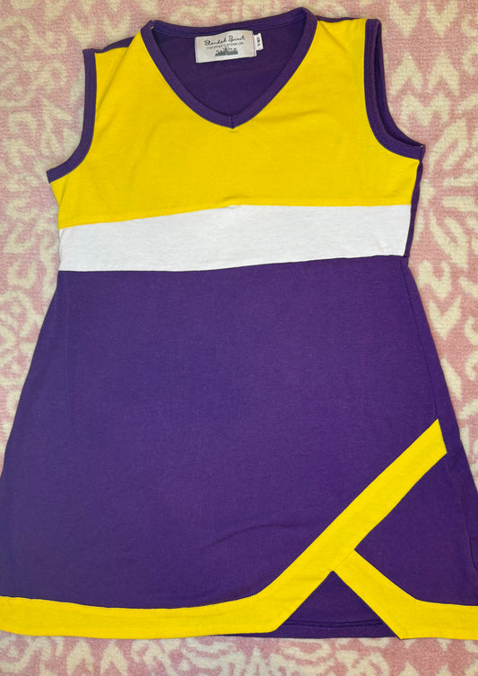 Sz 7/8 Blended Spirit LSU Tigers Cheerleader Knit Dress