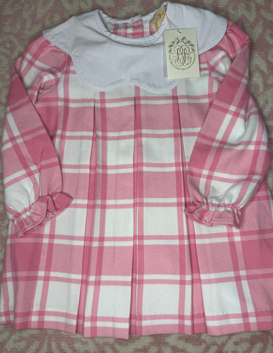 3T TBBC Long Sleeve Frenchy Frock-Ansley Park Plaid