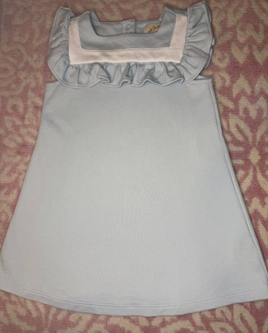 3T TBBC Darla Dress | Buckhead Blue With Worth Avenue White