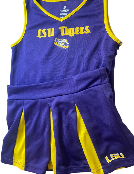 Sz 5T Colosseum LSU Tigers Cheerleader Outfit