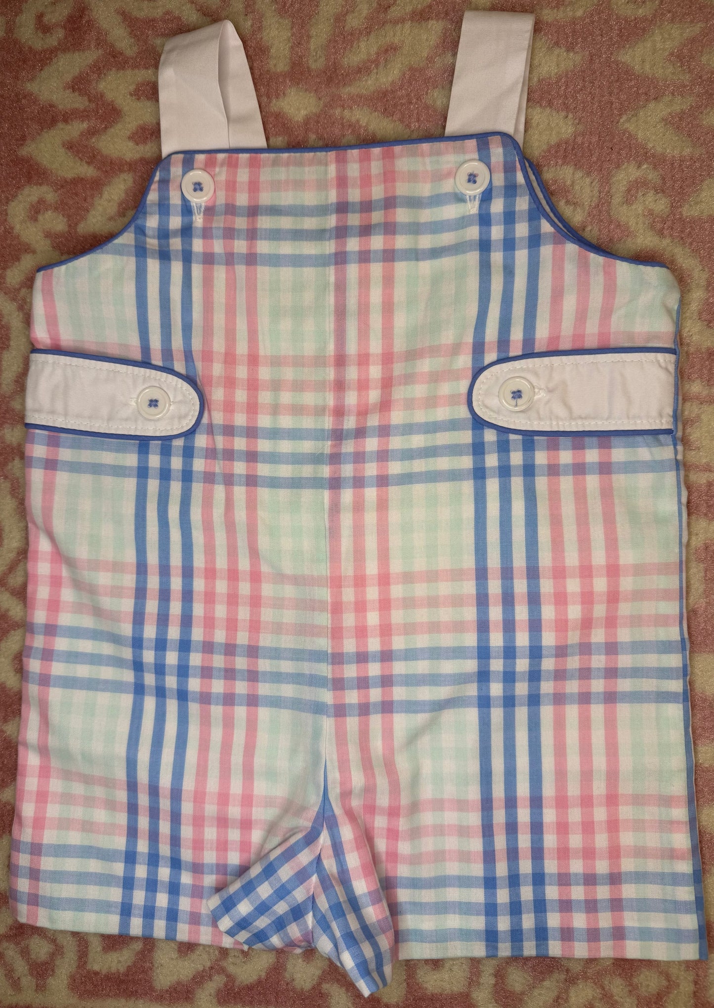 6/12M TBBC Teddys Tab Jon Jon in Spring Party Plaid – My Little Loves ...