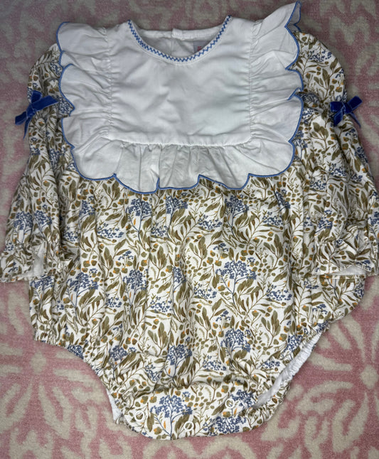 18M Sophie & Lucas LS Ruffle Bib Bubble