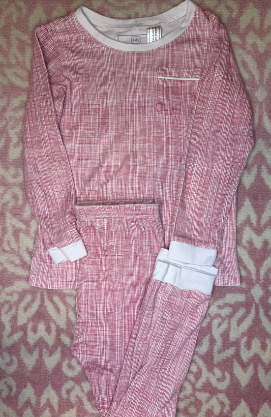 Sz 6 Lilah Hayes Red & White Pajama Set