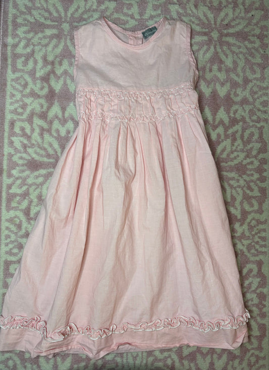 4 Alouette Pink Smocked Band Dress