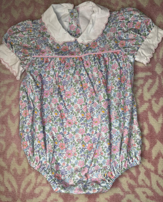 12M Lullaby Set Floral Knit Bubble