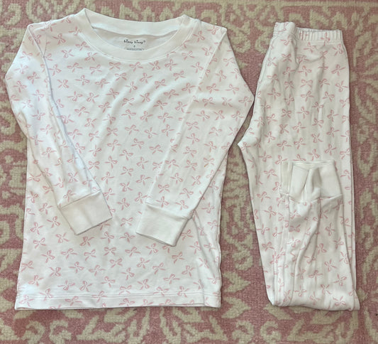 6 Kissy Kissy LS Bow Pajama Set