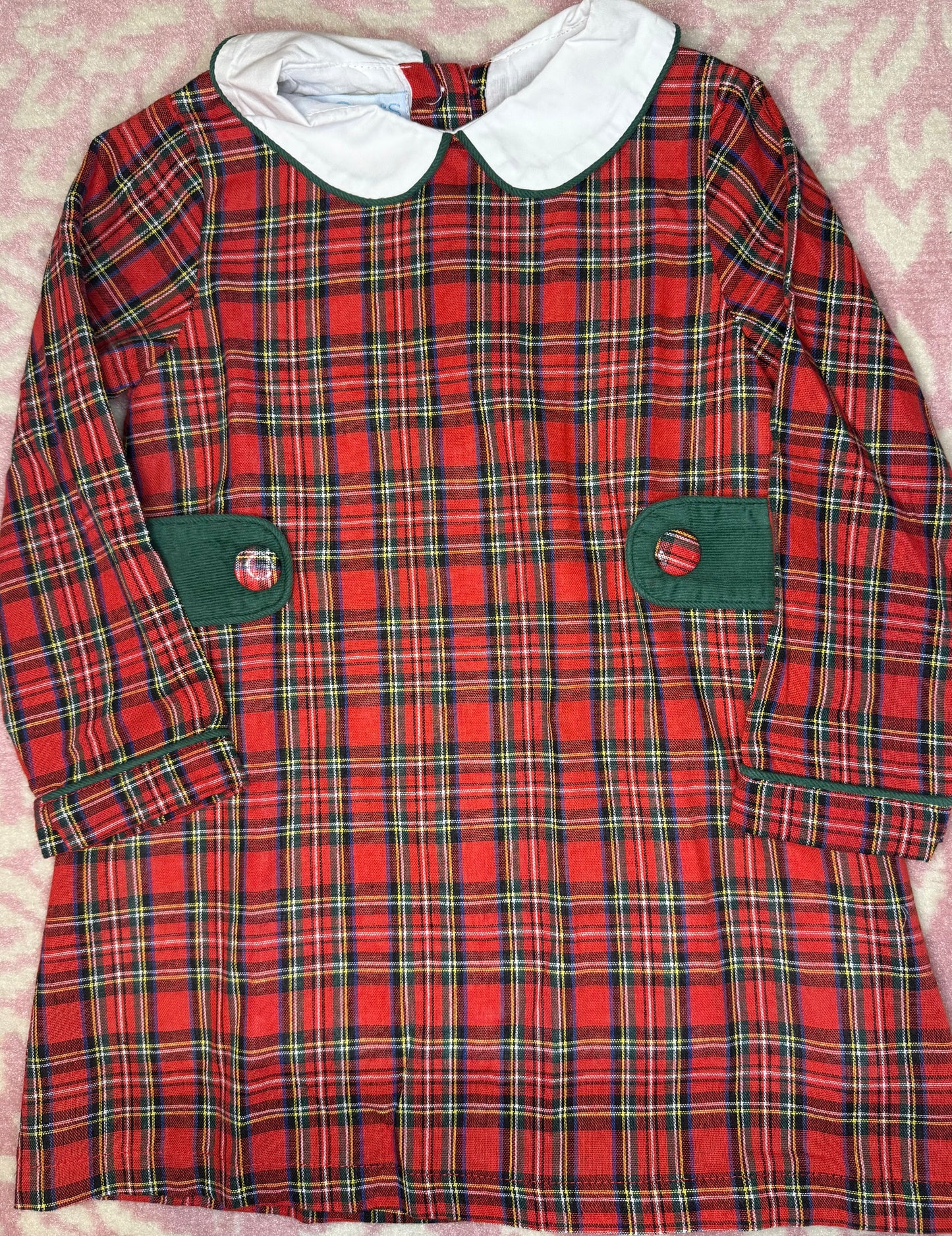 The Oaks Christmas Plaid LS Dress