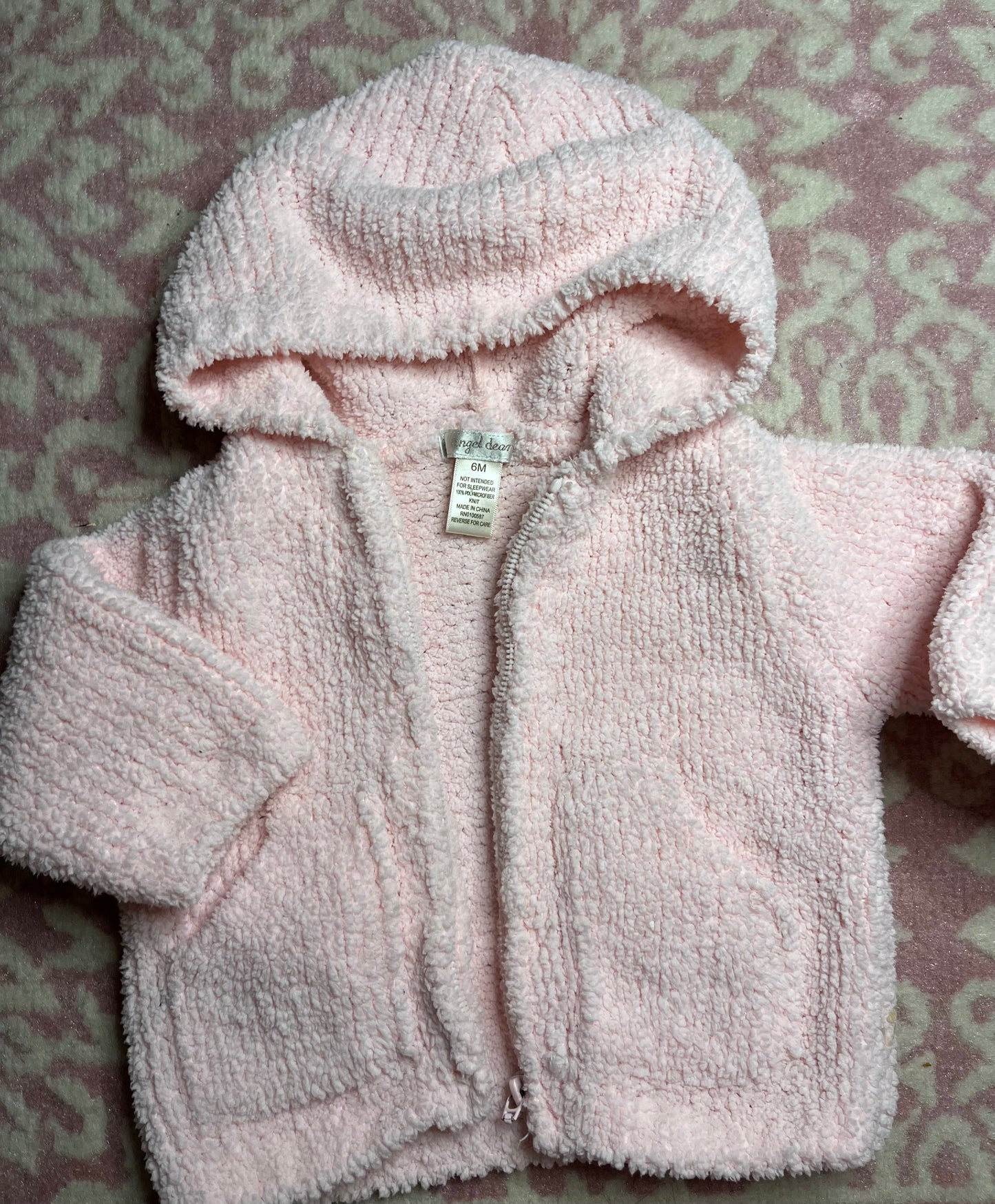 Sz 6M Angel Dear Pink Sherpa