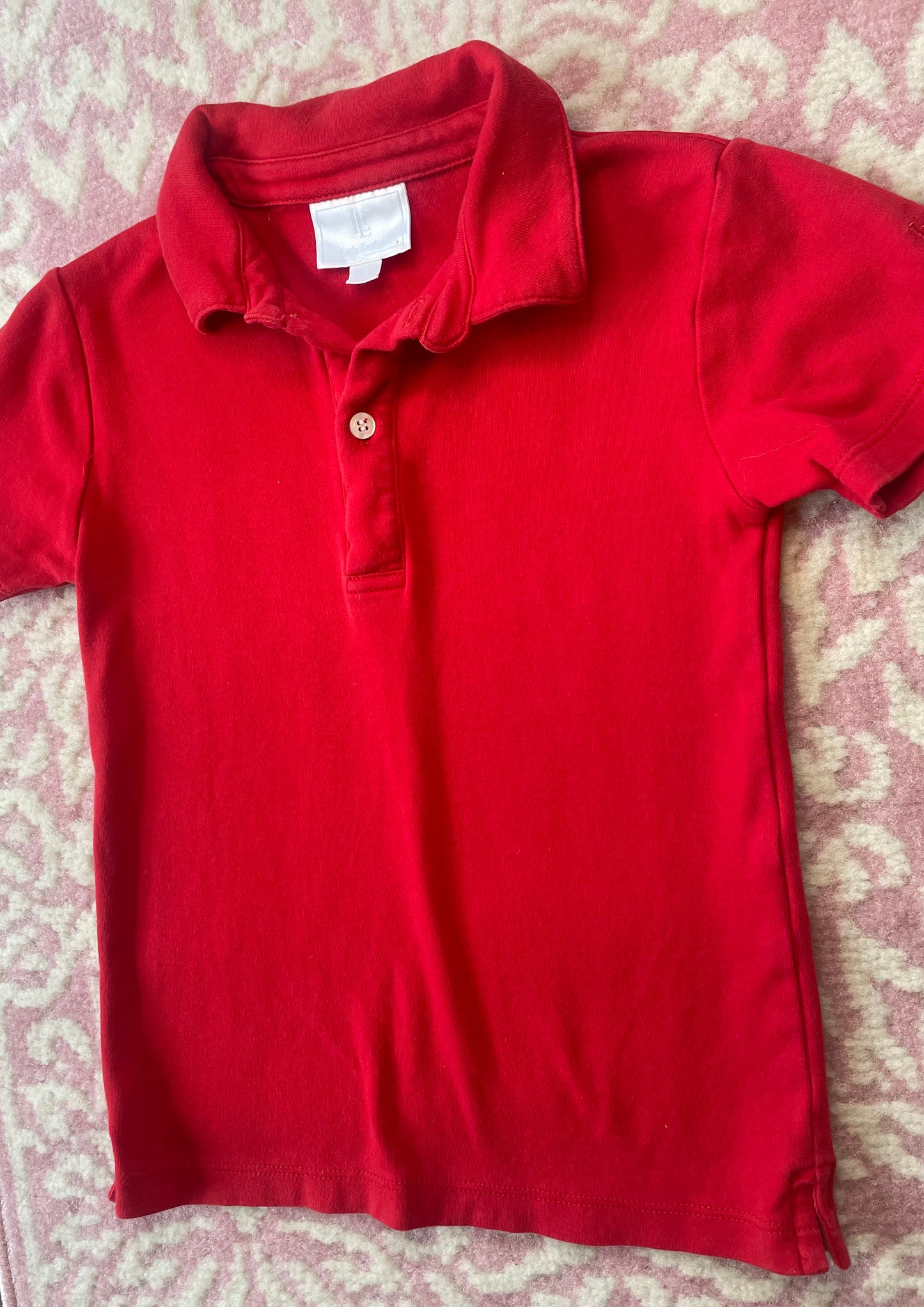 Sz 4 Little English Red Polo