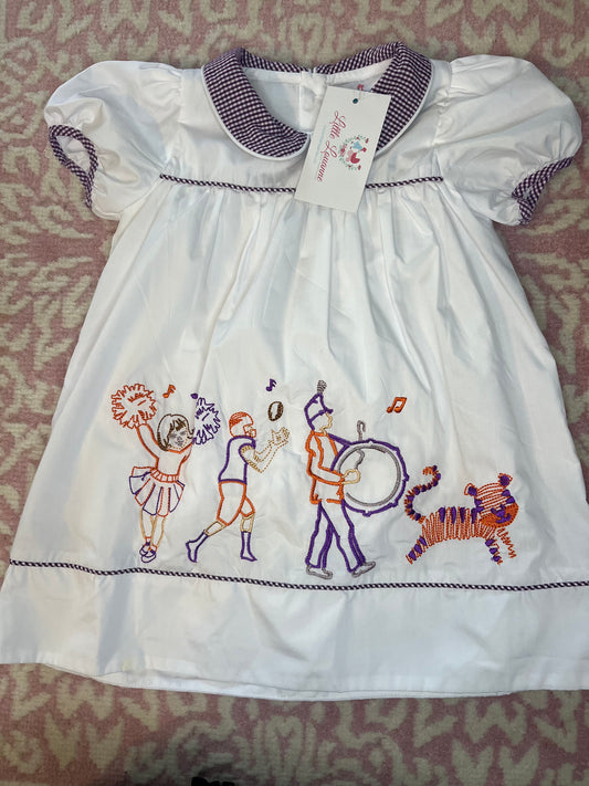 Sz 4T Little Louanne Clemson Gameday Dress