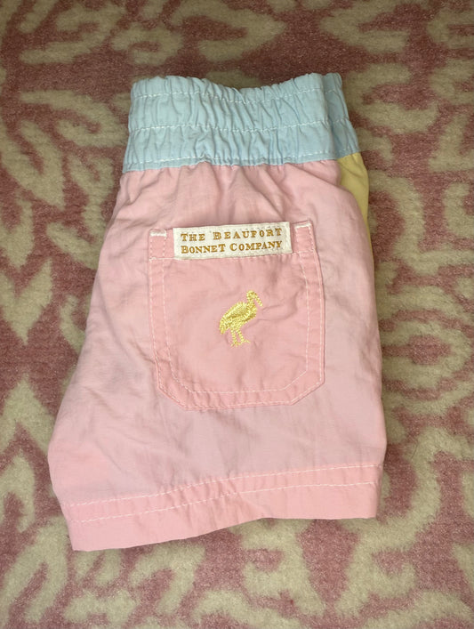 0/6M TBBC Tortola Color Block Swim Trunks