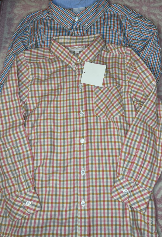 Sz 8 Dondolo + Little English Fall Button Down Bundle