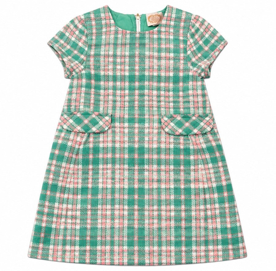 8 TBBC Betts Bow Dress Putney Plaid
