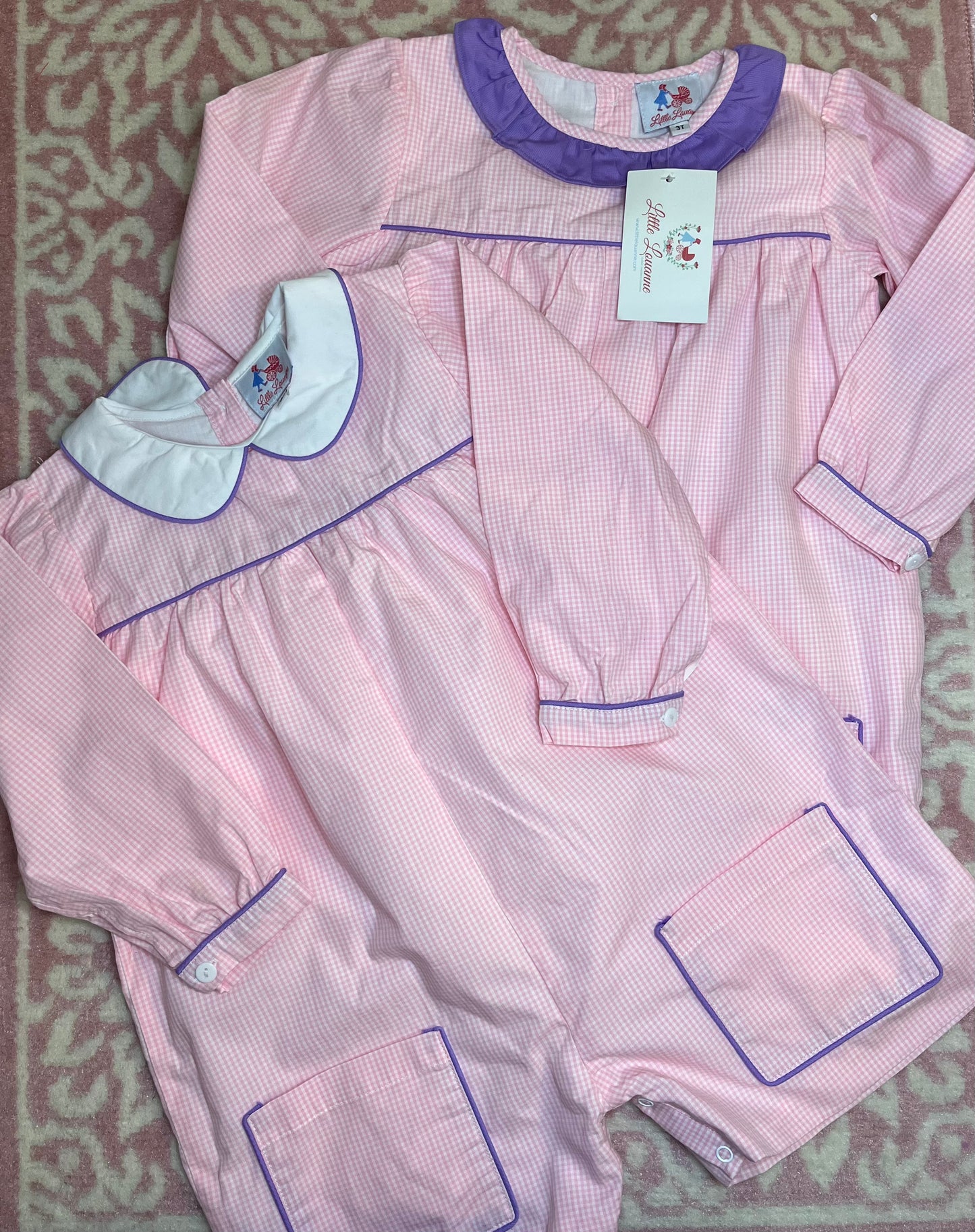 Sz 3T Little Louanne Collared Short Romper