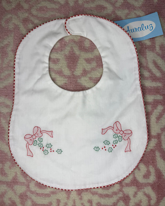 Auraluz Christmas Bow Bib
