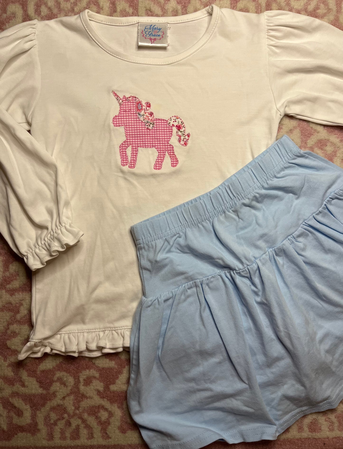 Sz 4 Mary & Grace Unicorn Skirt Set