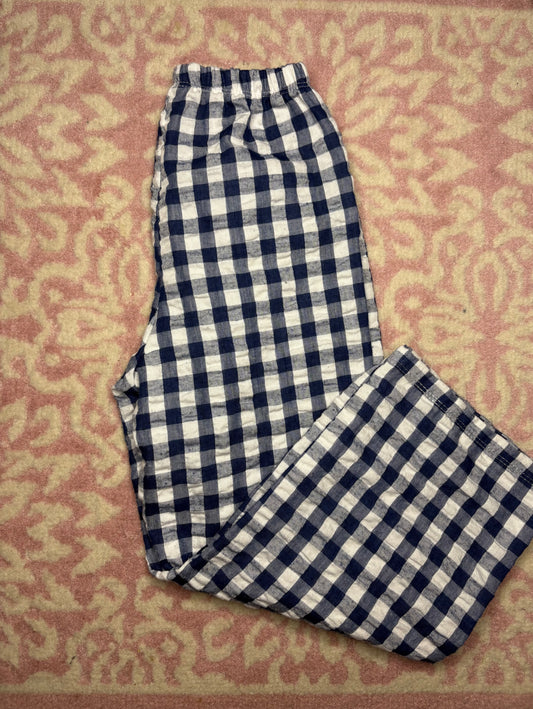 5-6T Navy Gingham Pants
