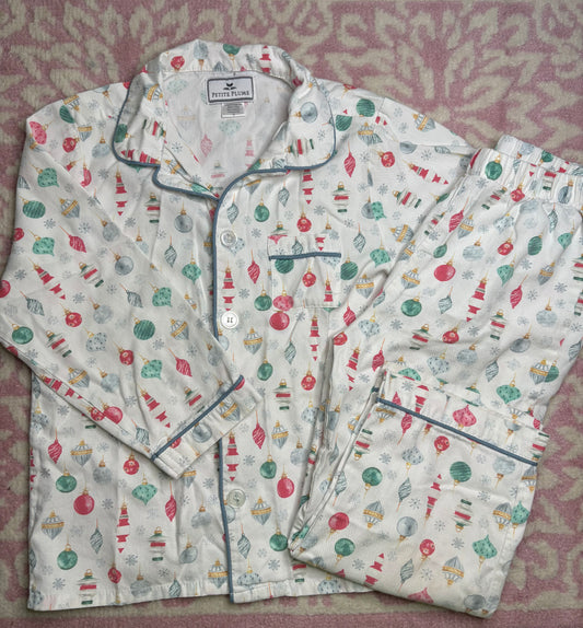 8 Petite Plume Ornaments LS Pajama Set