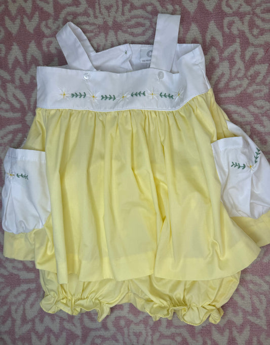 3T The Proper Peony Yellow Daisy Bloomer Set
