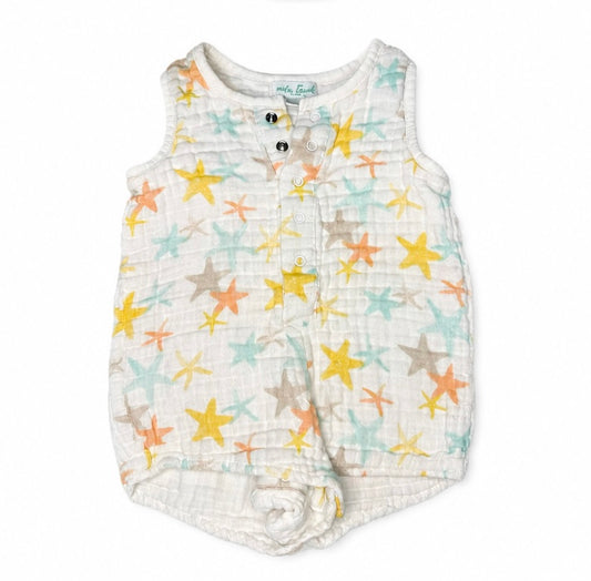 0/3M Nola Tawk Starfish Muslin Romper