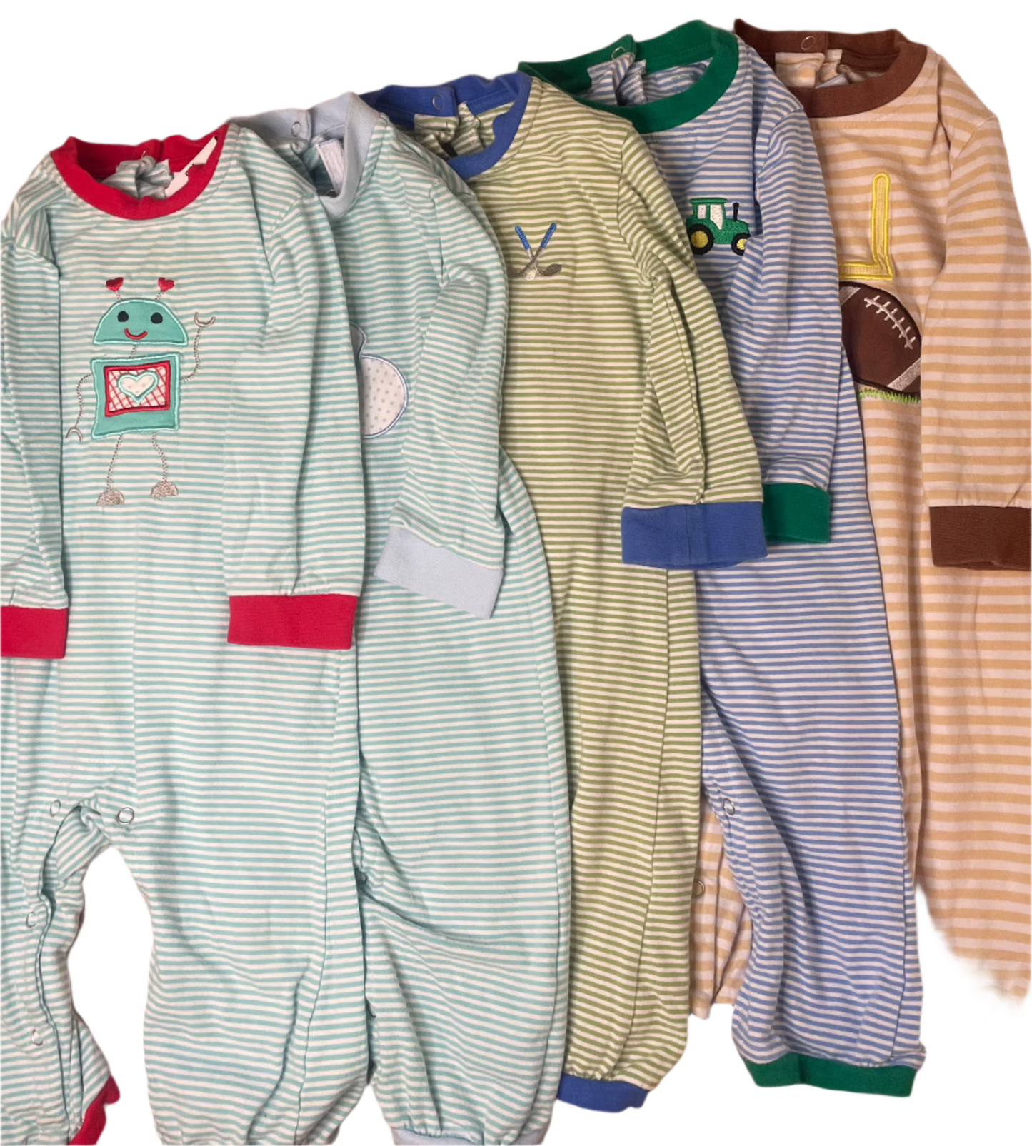 9M Itsy Bitsy, Trotter Street, & Jelly Bean Knit Playsuit Bundle