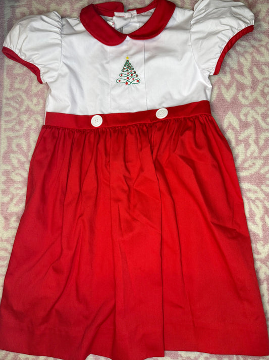 Sz 6 Posh Pickle Co Christmas Tree Dress