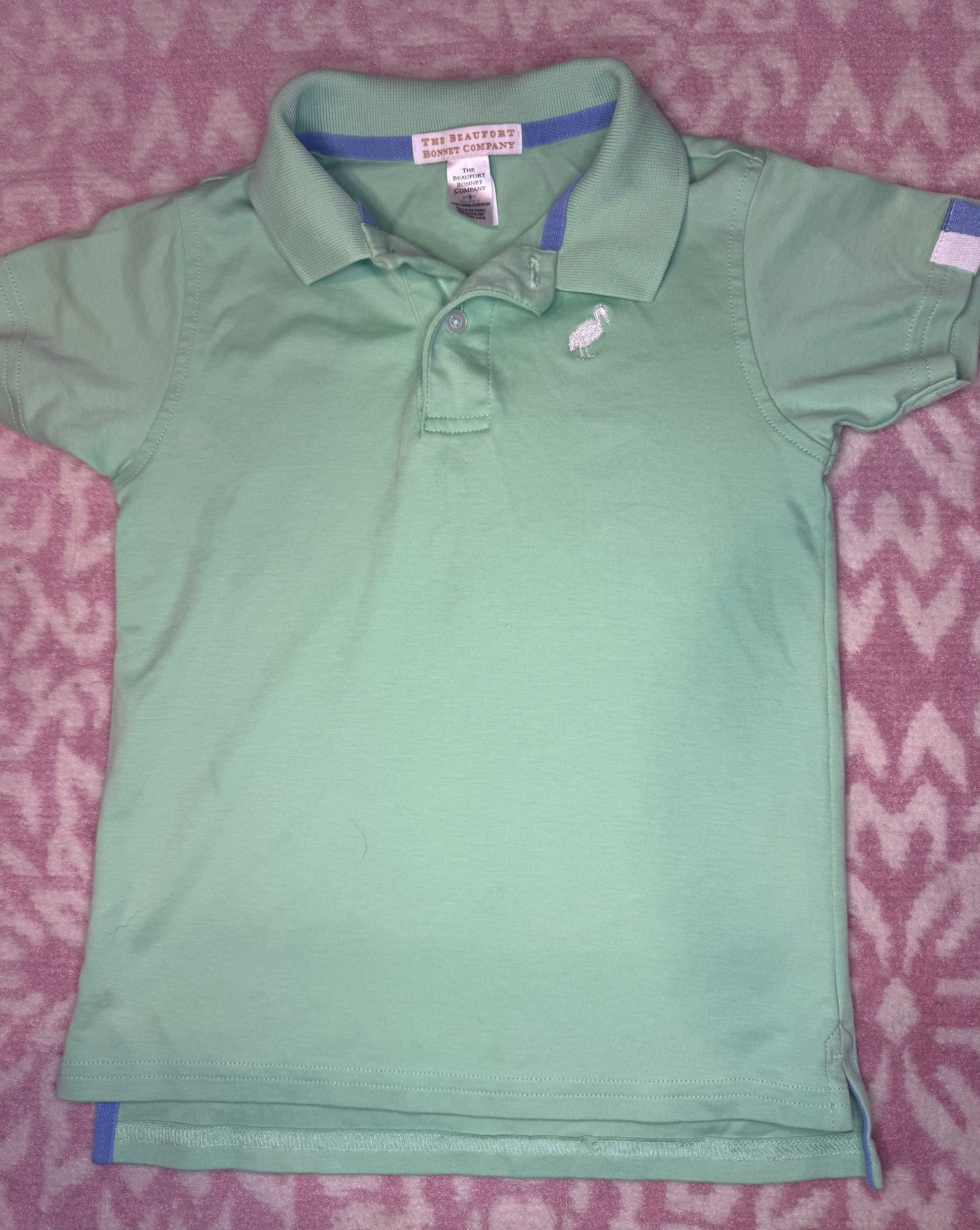 Sz 5 TBBC Prim & Proper Polo Grace Bay Green