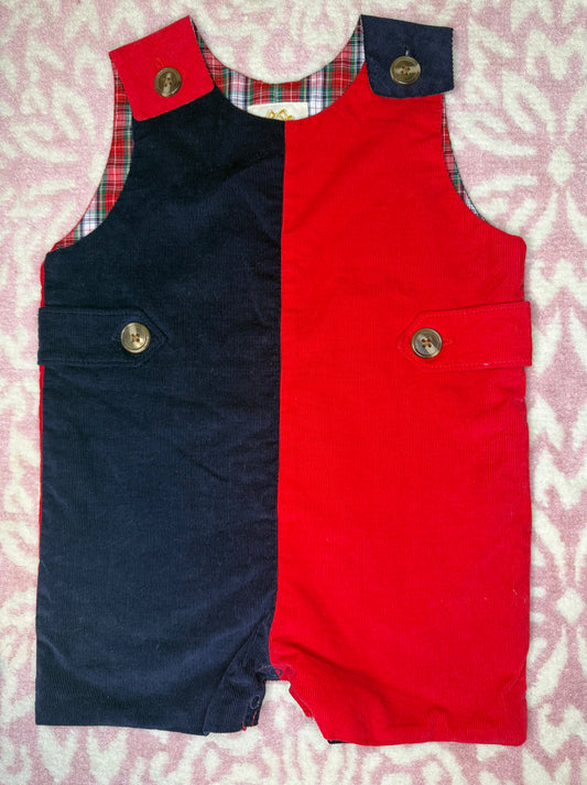 18/24M TBBC Cooper Colorblock Jon Jon Nantucket Navy/Richmond Red Cord