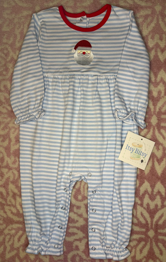 12M Itsy Bitsy Girl Santa Romper