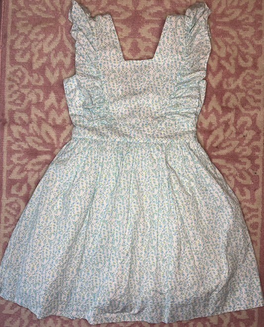 6 Dondolo Blue and Green Floral Dress
