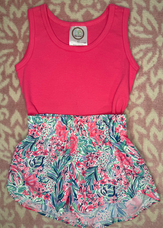 Sz 4T/5 Azarhia Jungle Flower Short Set