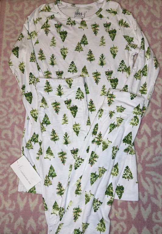11/12 Joss + J Christmas Tree Pajama Set