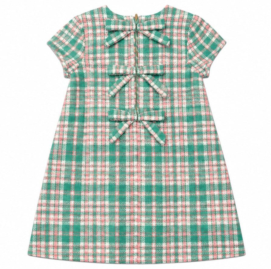 8 TBBC Betts Bow Dress Putney Plaid